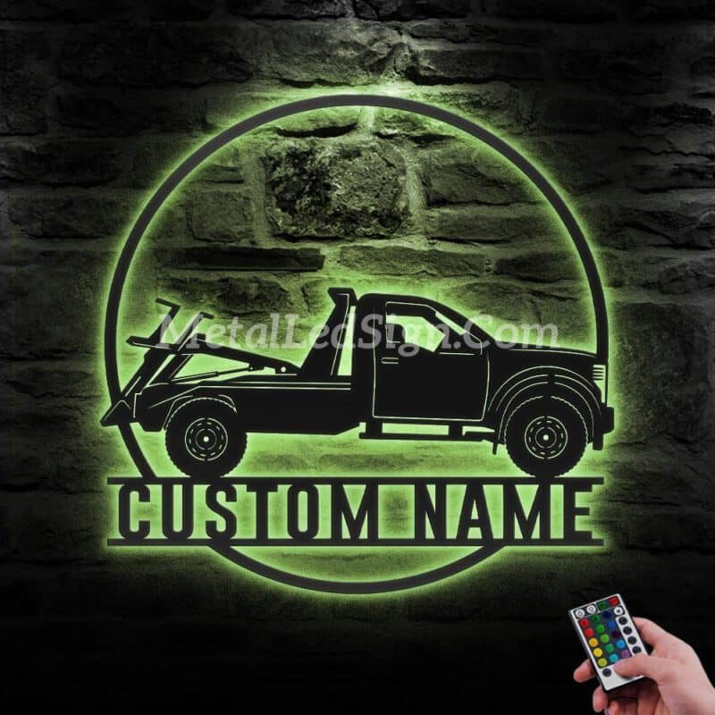 Custom-Rotator-Tow-Truck-Driver-Metal-Wall-Art-Led-Light-6-1