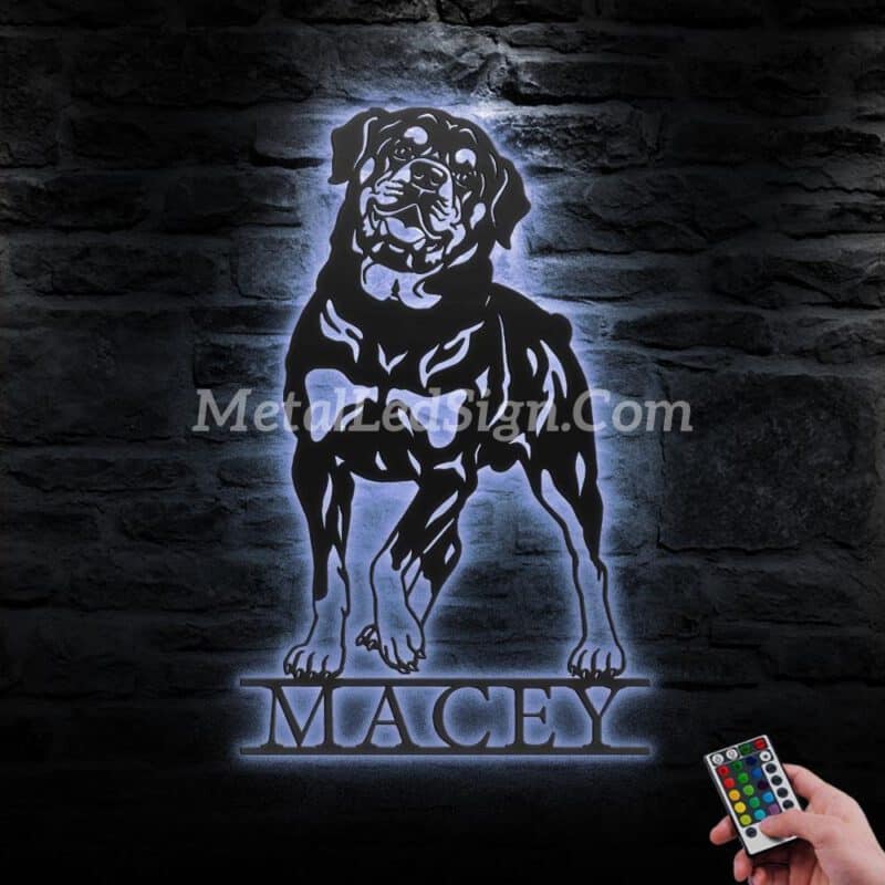 Custom-Rottweiler-Metal-Wall-Art-Led-Light-3-5