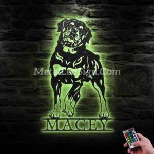 Custom-Rottweiler-Metal-Wall-Art-Led-Light-6