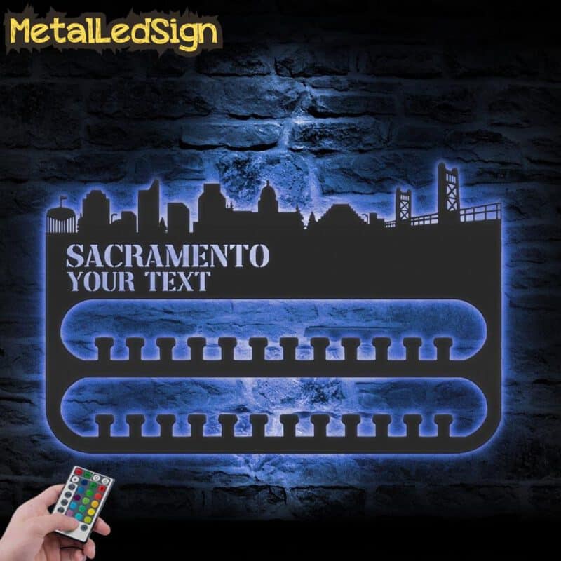 Custom-Sacramento-Skyline-Sport-Medal-Hanger-With-Led-Light-3.jpg