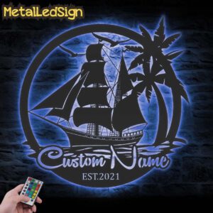 Custom-Sailing-Ship-Metal-Wall-Art-LED-Light-3-4.jpg