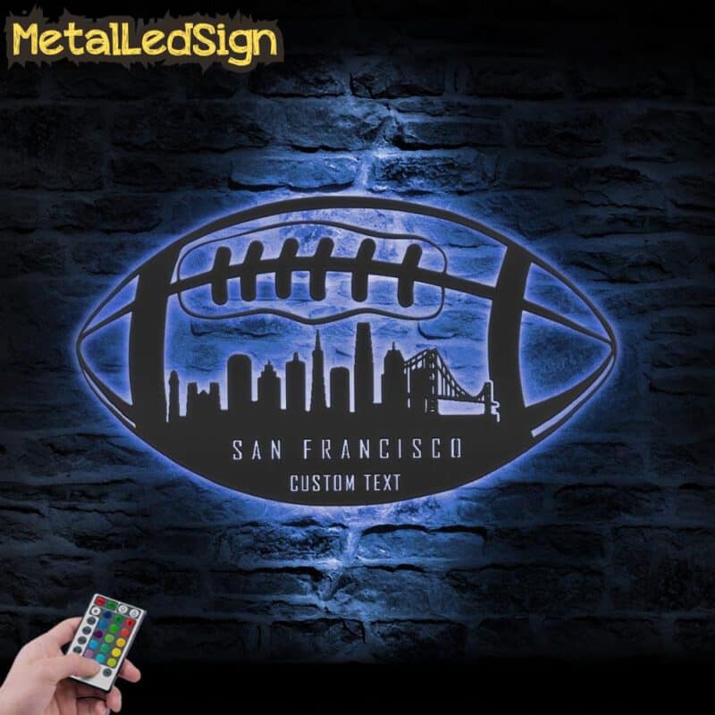 Custom-San-Francisco-Skyline-American-Football-Metal-Wall-Art-LED-Light-3.jpg