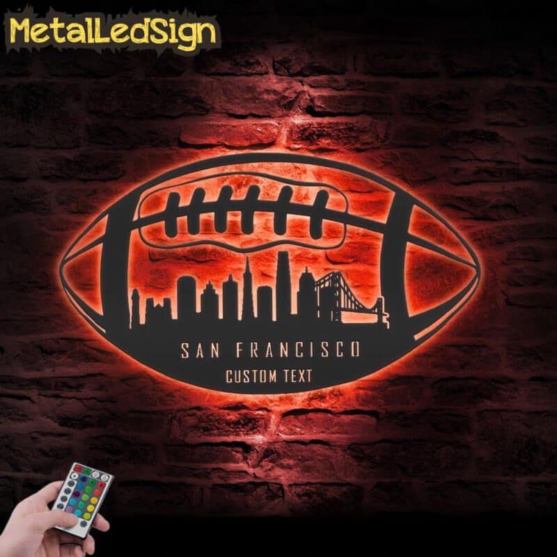 Custom-San-Francisco-Skyline-American-Football-Metal-Wall-Art-LED-Light-5.jpg