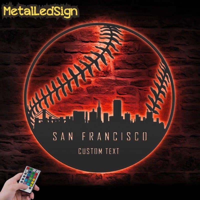 Custom-San-Francisco-Skyline-Baseball-Metal-Wall-Art-LED-Light-5.jpg