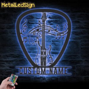 Custom-Schecter-Banshee-Guitar-Pick-Metal-Wall-Art-LED-Light-3.jpg