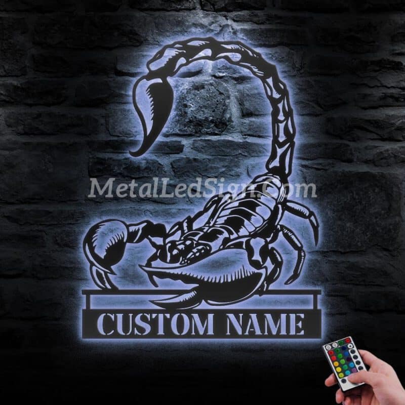 Custom-Scorpion-Metal-Wall-Art-Led-Light-3-1