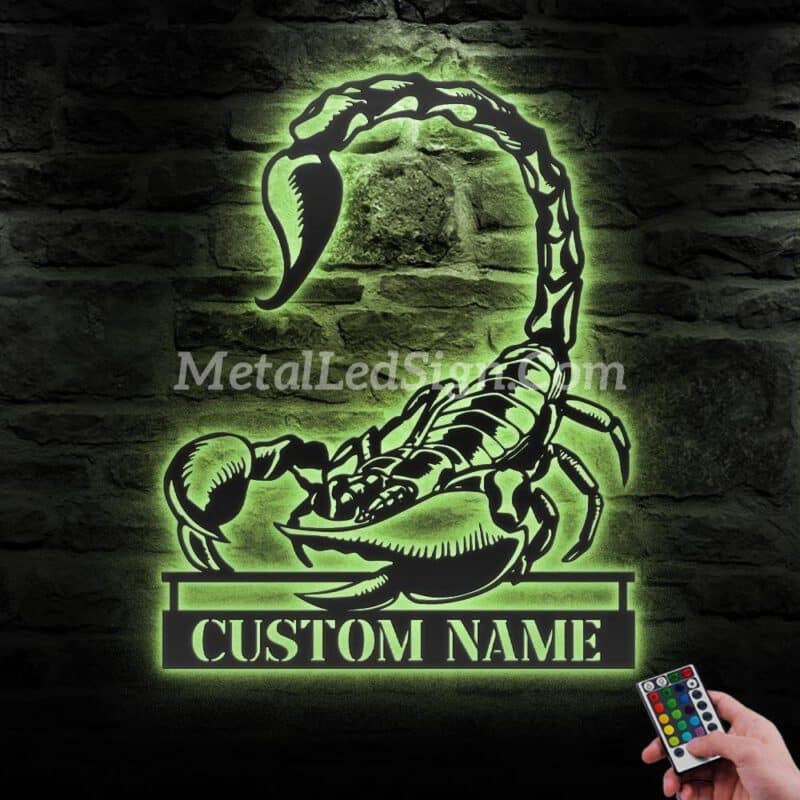 Custom-Scorpion-Metal-Wall-Art-Led-Light-5-1