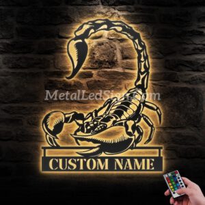 Custom-Scorpion-Metal-Wall-Art-Led-Light-Images-1