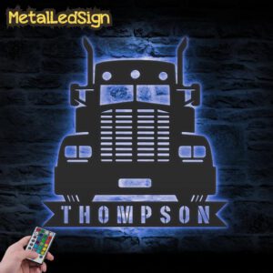 Custom-Semi-Truck-Driver-Metal-Wall-Art-Led-Light-3-9