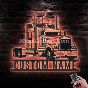 Custom-Semi-Truck-Driver-Metal-Wall-Art-Led-Light-6