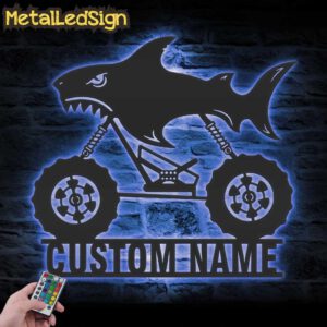 Custom-Shark-Monster-Truck-Driver-Metal-Wall-Art-LED-Light-3-1.jpg