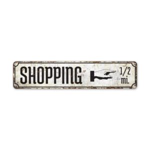 Custom-Shopping-Sign-Premium-Quality-Rustic-Metal-Sign-2