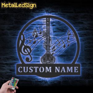 Custom-Sitar-Indian-Musical-Instrument-Metal-Wall-Art-LED-Light-3-1.jpg