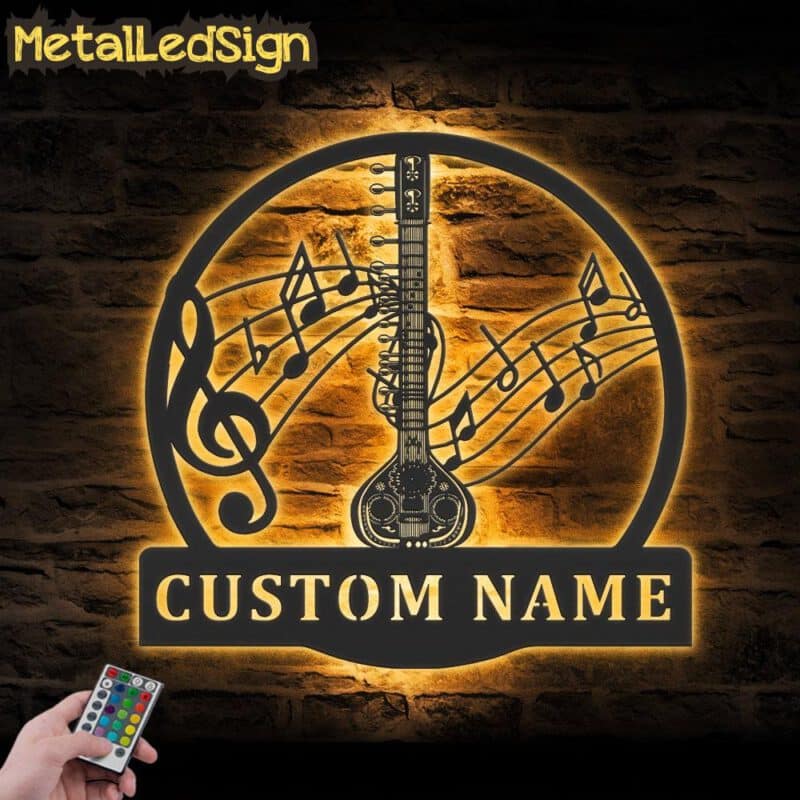 Custom-Sitar-Indian-Musical-Instrument-Metal-Wall-Art-LED-Light-Images-1.jpg