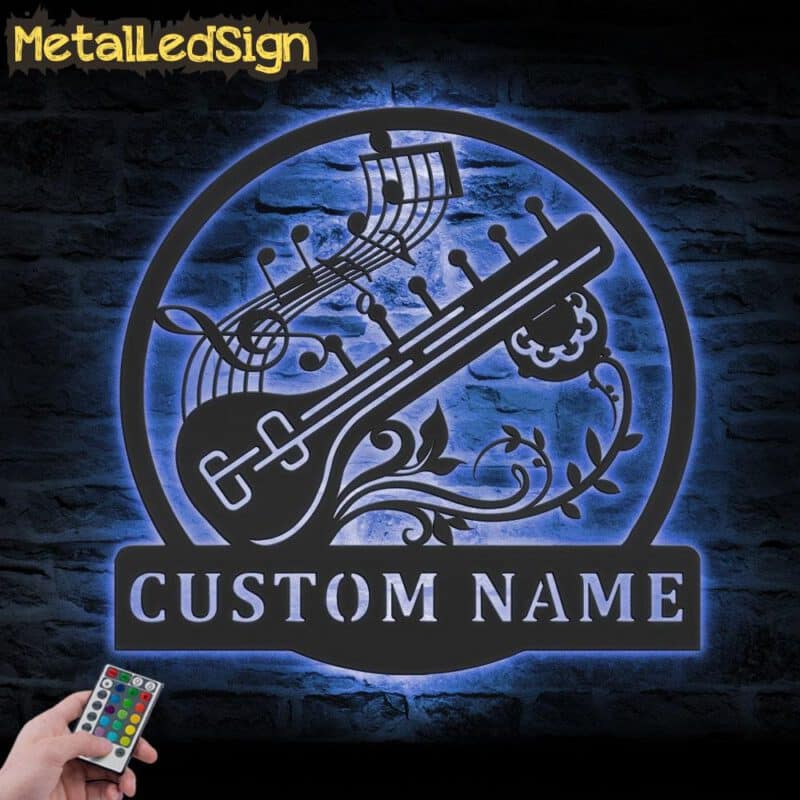 Custom-Sitar-Musical-Instrument-Metal-Wall-Art-LED-Light-3.jpg