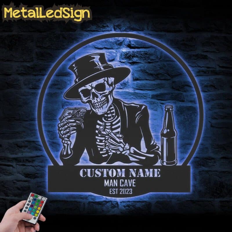 Custom-Skeleton-Beer-Cigar-Dollars-Metal-Wall-Art-LED-Light-3.jpg