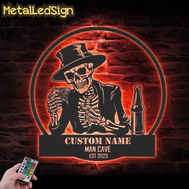 Custom-Skeleton-Beer-Cigar-Dollars-Metal-Wall-Art-LED-Light-5.jpg