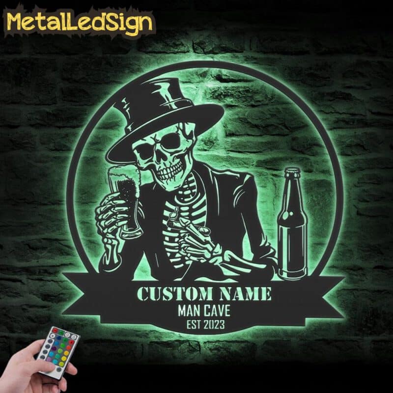 Custom-Skeleton-Beer-Cigar-Metal-Wall-Art-LED-Light-7.jpg