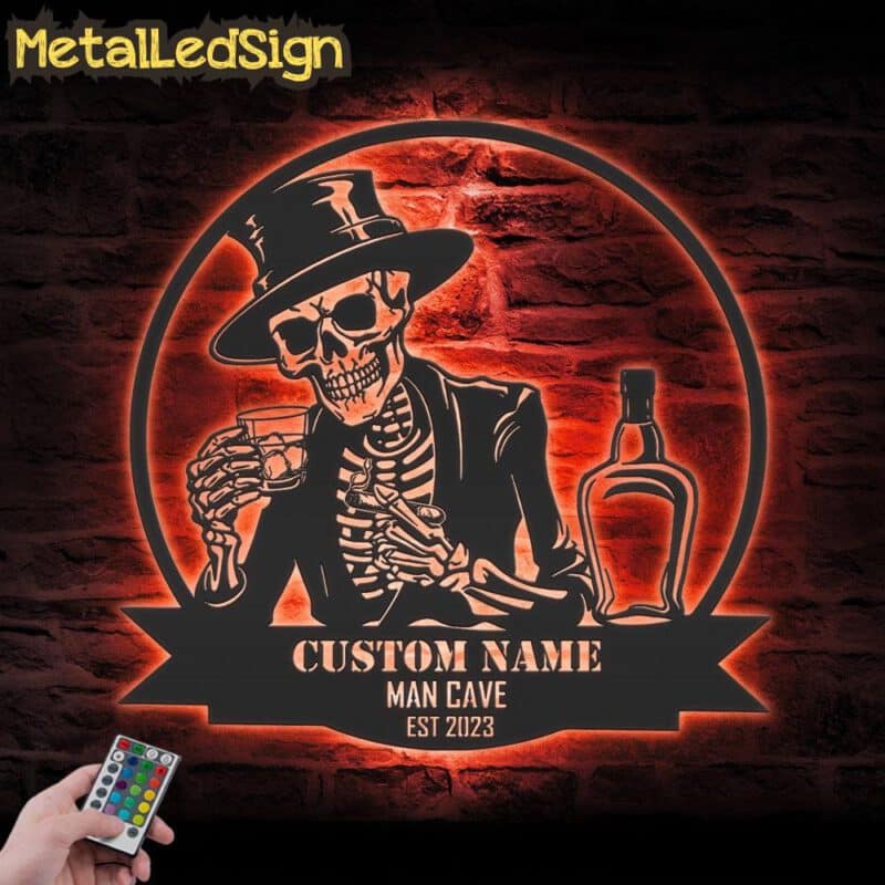 Custom-Skeleton-Bourbon-Cigar-Metal-Wall-Art-LED-Light-5.jpg