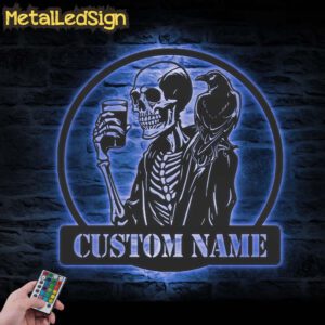 Custom-Skeleton-Coffee-Raven-Metal-Wall-Art-LED-Light-3.jpg