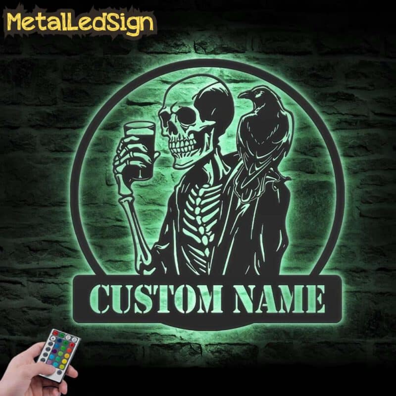 Custom-Skeleton-Coffee-Raven-Metal-Wall-Art-LED-Light-7.jpg