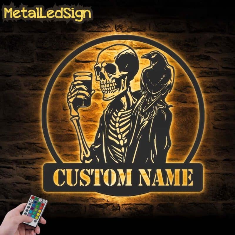 Custom-Skeleton-Coffee-Raven-Metal-Wall-Art-LED-Light-Images.jpg