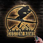 Custom-Snow-Downhill-Skiing-Winter-Sport-Metal-Wall-Art-Led-Light-Images