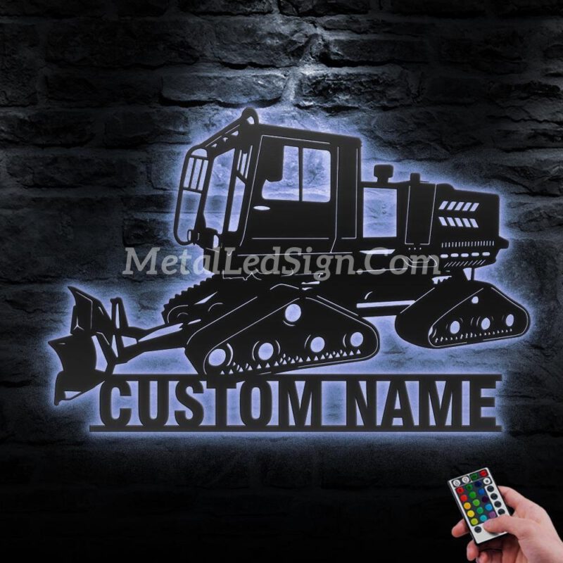 Custom-Snowcat-Driver-Metal-Wall-Art-Led-Light-3-1