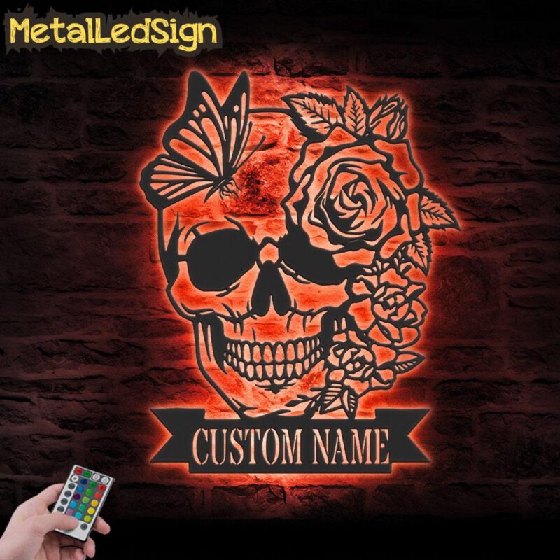 Custom-Sugar-Skull-Metal-Wall-Art-with-LED-Light-5.jpg