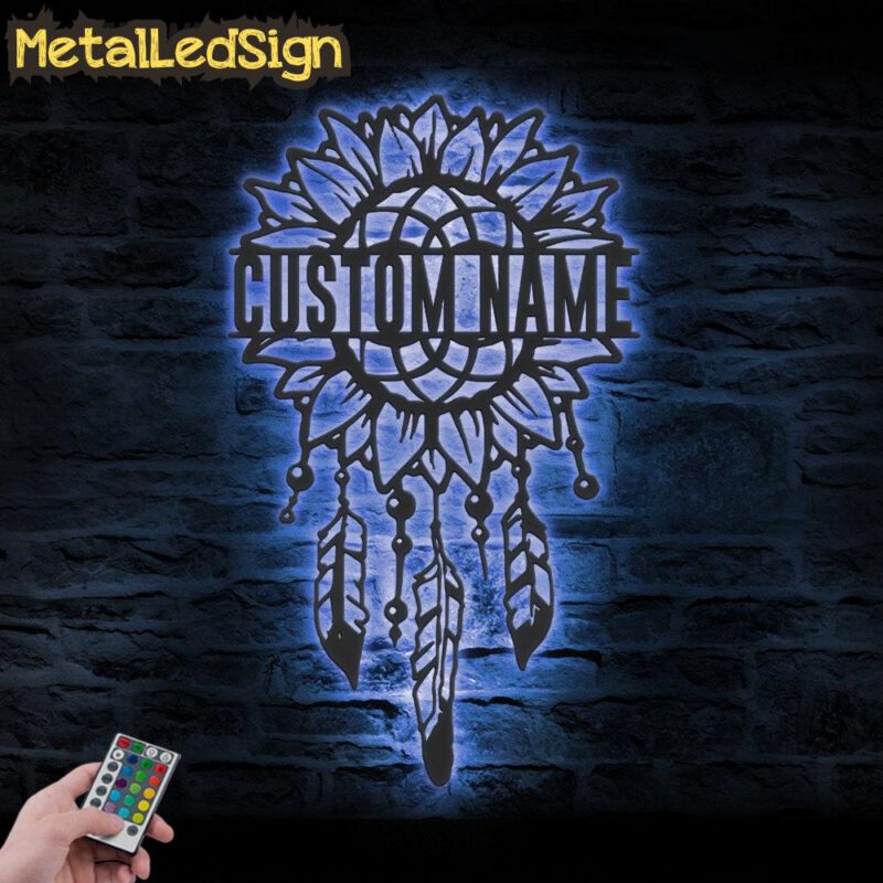 Custom-Sunflower-Dream-Catcher-Metal-Wall-Art-LED-Light-3.jpg