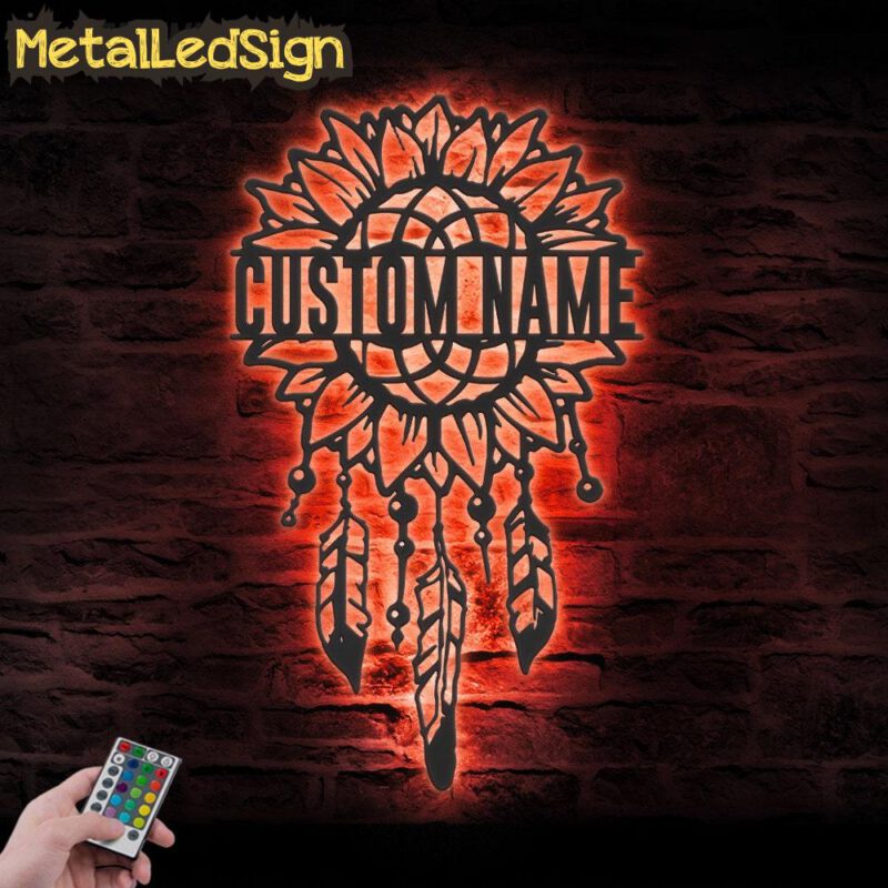 Custom-Sunflower-Dream-Catcher-Metal-Wall-Art-LED-Light-5.jpg