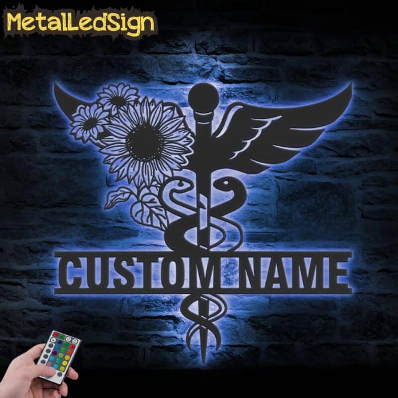 Custom-Sunflower-Medical-Symbol-Caduceus-MD-Star-Nursing-Metal-Wall-Led-3.jpg