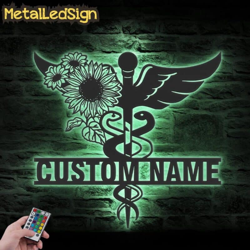 Custom-Sunflower-Medical-Symbol-Caduceus-MD-Star-Nursing-Metal-Wall-Led-5.jpg