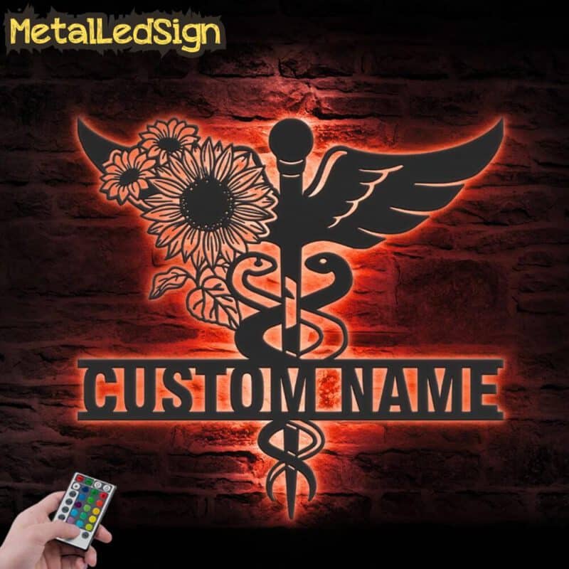 Custom-Sunflower-Medical-Symbol-Caduceus-MD-Star-Nursing-Metal-Wall-Led-7.jpg