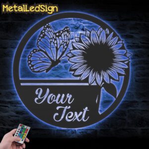 Custom-Sunflower-Monogram-Metal-Wall-Art-LED-Light-3.jpg