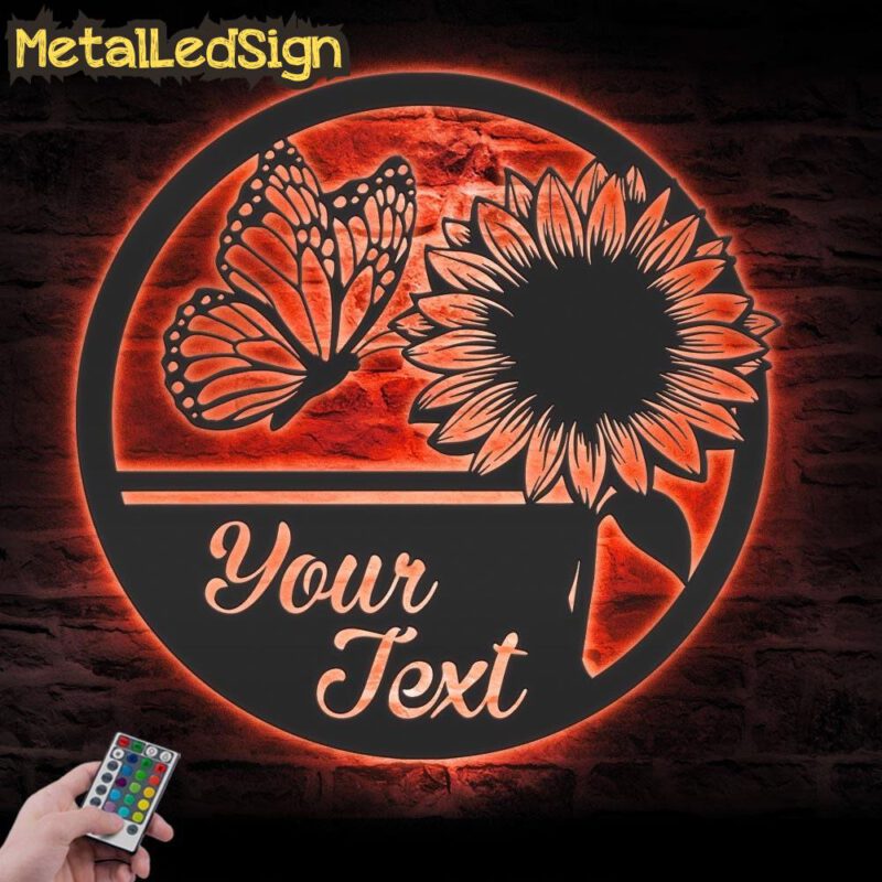 Custom-Sunflower-Monogram-Metal-Wall-Art-LED-Light-7.jpg