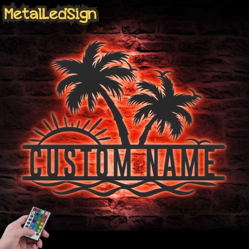 Custom-Sunshine-Palm-Tree-Beach-House-Metal-Wall-Art-LED-Lights-5.jpg