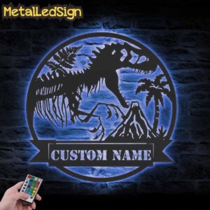 Custom-T-Rex-Tyrannosaurus-Dinosaur-Metal-Wall-Art-LED-Light-3.jpg