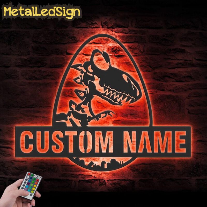 Custom-T-Rex-Tyrannosaurus-Dinosaur-Metal-Wall-Art-LED-Light-5-1.jpg