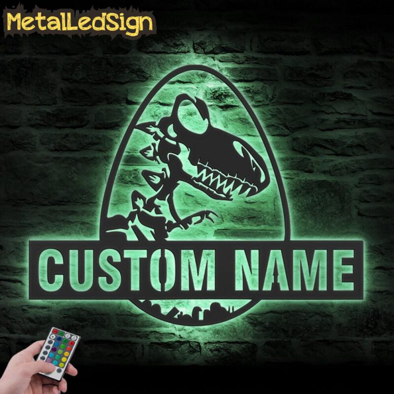 Custom-T-Rex-Tyrannosaurus-Dinosaur-Metal-Wall-Art-LED-Light-7-1.jpg