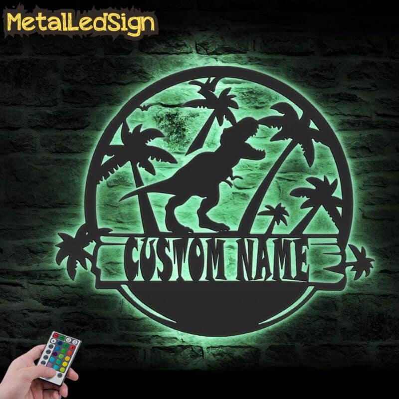 Custom-T-Rex-Tyrannosaurus-Dinosaur-Metal-Wall-Art-LED-Light-7-2.jpg