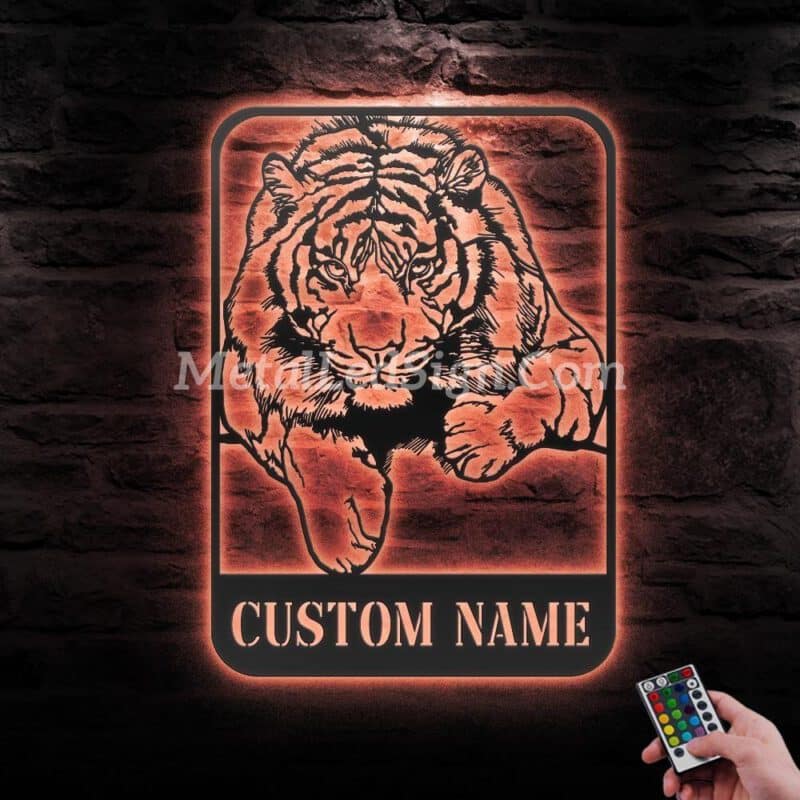 Custom-Tiger-Metal-Wall-Art-Led-Light-5-1