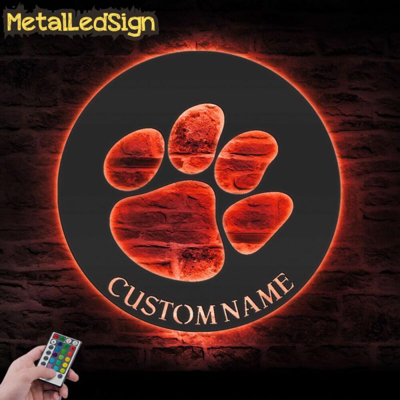 Custom-Tiger-Paw-Metal-Wall-Art-LED-Light-5.jpg