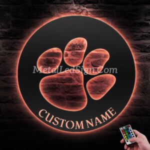 Custom-Tiger-Paw-Metal-Wall-Art-Led-Light-6