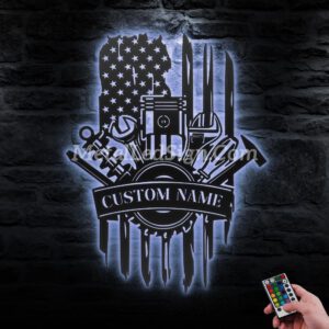 Custom-Tool-Repair-Us-Flag-Metal-Wall-Art-Led-Light-1