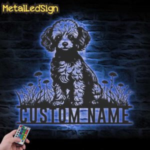 Custom-Toy-Poodle-Metal-Wall-Art-LED-Light-3.jpg