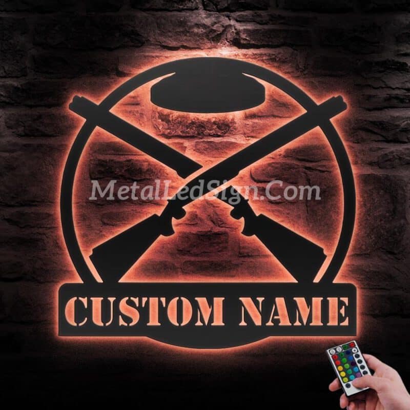 Custom-Trap-Shooting-Metal-Wall-Art-Led-Light-6