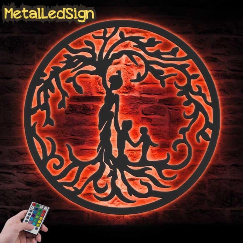 Custom-Tree-Of-Life-Mother-With-Child-Metal-Wall-Art-with-LED-Light-5-1.jpg