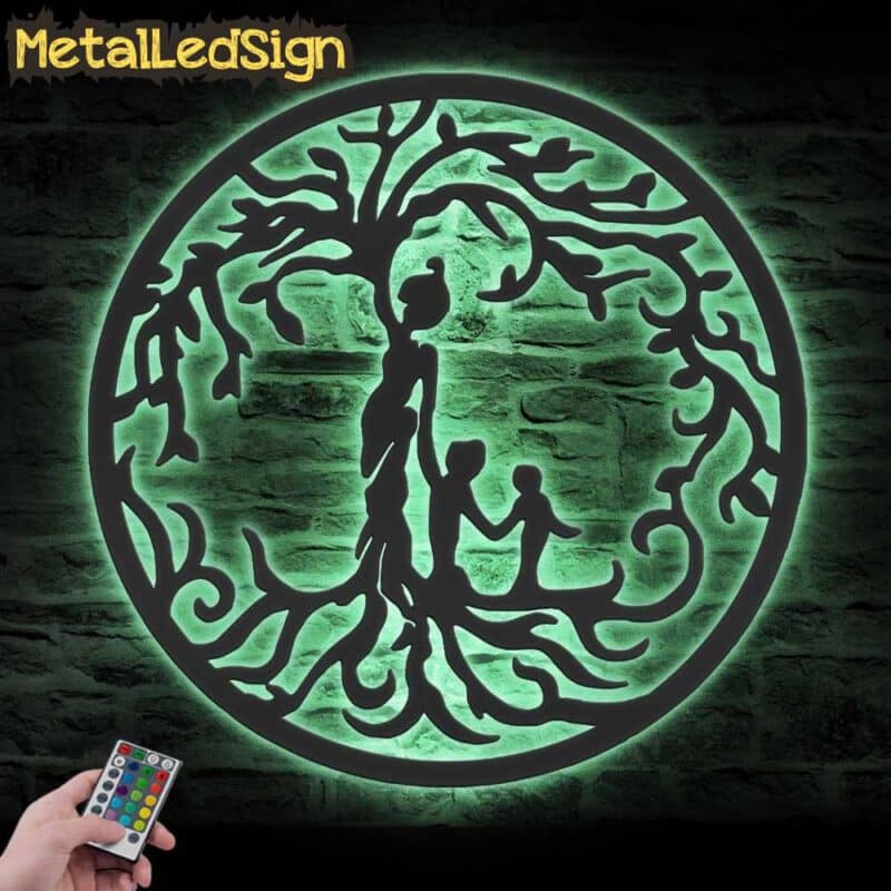 Custom-Tree-Of-Life-Mother-With-Child-Metal-Wall-Art-with-LED-Light-7.jpg