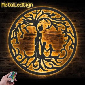 Custom-Tree-Of-Life-Mother-With-Child-Metal-Wall-Art-with-LED-Light-Images-1.jpg